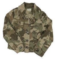 Béžovo-khaki army rifľová crop bunda F&F