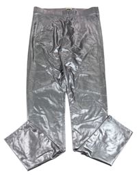 Nové - Stříbrné potažené legíny F&F