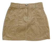 Béžová menšestrová sukňa Primark