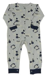 Svetlomodrý overal so zvieratkami Next