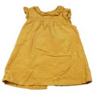 Žlté menšestrové šaty s volánikmi Tu