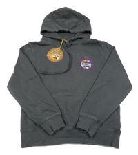 Nové - Sivá mikina s potlačou a kapucňou Ghanda