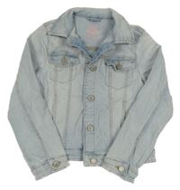 Svetlomodrá rifľová crop bunda C&A