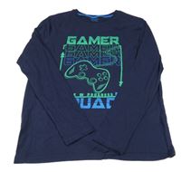 Tmavomodré triko s ovladačem Primark