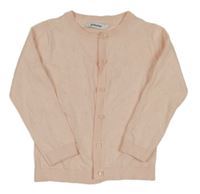 Broskvový prepínaci sveter s bambulkami Everyday