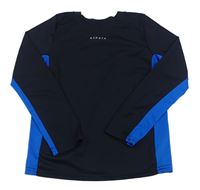 Tmavomodro-cobaltovoě modré funkčné tričko s logom KIPSTA