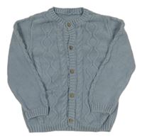 Svetlomodrý vzorovaný prepínaci sveter Tu