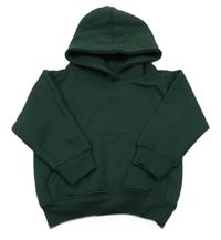 Smaragdová tepláková mikina s vreckom a mesiacom a kapucňou Uneek