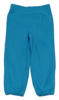 Modré fleecové nohavice H&M
