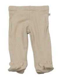 Béžové žebrované polodupky s medvídkem F&F