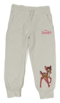 Smetanové tepláky s Bambim PRIMARK