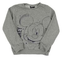 Sivá melírovaná mikina s Mickey Disney