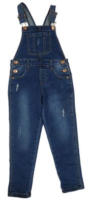 Modré riflové laclové kalhoty s prošoupáním Denim Co.