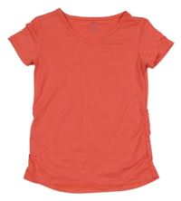 Jahodové melírované funkčné športové tričko ROSSI