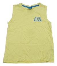 Žlté tielko s nápismi little kids