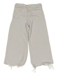 Bílé wide leg rifle ZARA