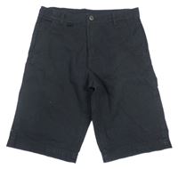 Černé riflové kraťasy H&M