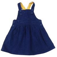 Tmavomodrá menšestrová sukňa s trakami Jojo Maman Bebé