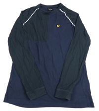 Tmavomodré triko s nášivkou Lyle&Scott