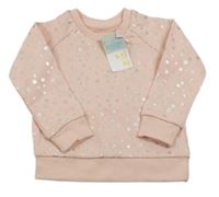 Nové - Ružová mikina s hviezdami Primark