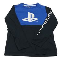 Čierno-zafírové tričko s logem PlayStation M&S