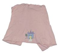 Ružová rebrovaná deka so zámkem