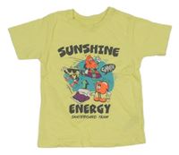 Žlté tričko s ovociem Primark