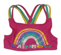 Fuchsiová plavková lambáda s dúhou Topomini