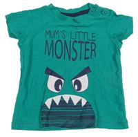 Zelené tričko s príšerkou Matalan