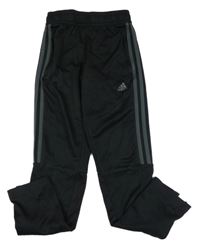 Černé sportovní funkční tepláky s logem Adidas