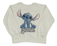 Biela mikina so Stitchem C&A