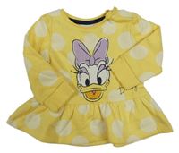 Žlutá puntíkatá mikina s Daisy Disney