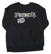 Čierna mikina s nápisem - Fortnite Primark