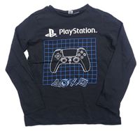 Čierne pyžamové tričko s ovladačem - PlayStation