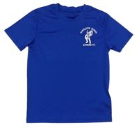 Zafírové športové tričko s potlačou
