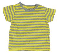 Žlto-sivé pruhované tričko Lupilu
