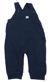 Tmavomodré laclové tepláky s kapsou Dopodopo