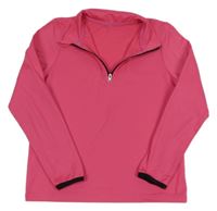 Ružová thermo športová mikina