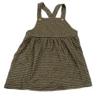 Hnedo-čierne vzorované úpletové na traké šaty F&F