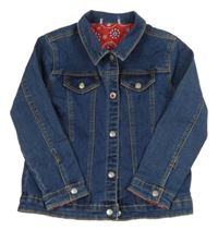 Tmavomodrá riflová bunda 