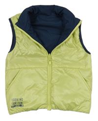 Zelená šušťáková obojstranná vesta zateplená vesta Primigi