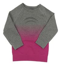 Sivo-ružové thermo tričko Lupilu