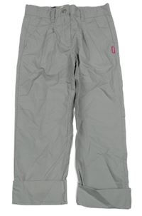 Nové - Šedé plátěné chino kalhoty 