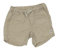Smetanové plátěné chino kraťasy s nášivkou H&M