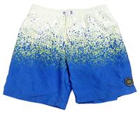 Bielo-modré flekaté plážové kraťasy Primark