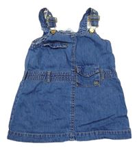 Modré ľahké rifľové na traké šaty s vreckom River Island