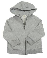 Sivá melírovaná prepínaci mikina s kapucňou H&M