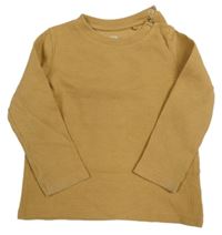 Okrové vzorované triko F&F