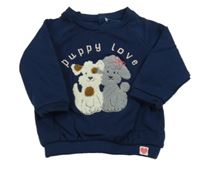 Tmavomodrá mikina s pejsky M&S