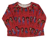 Vínové triko s dívkami 